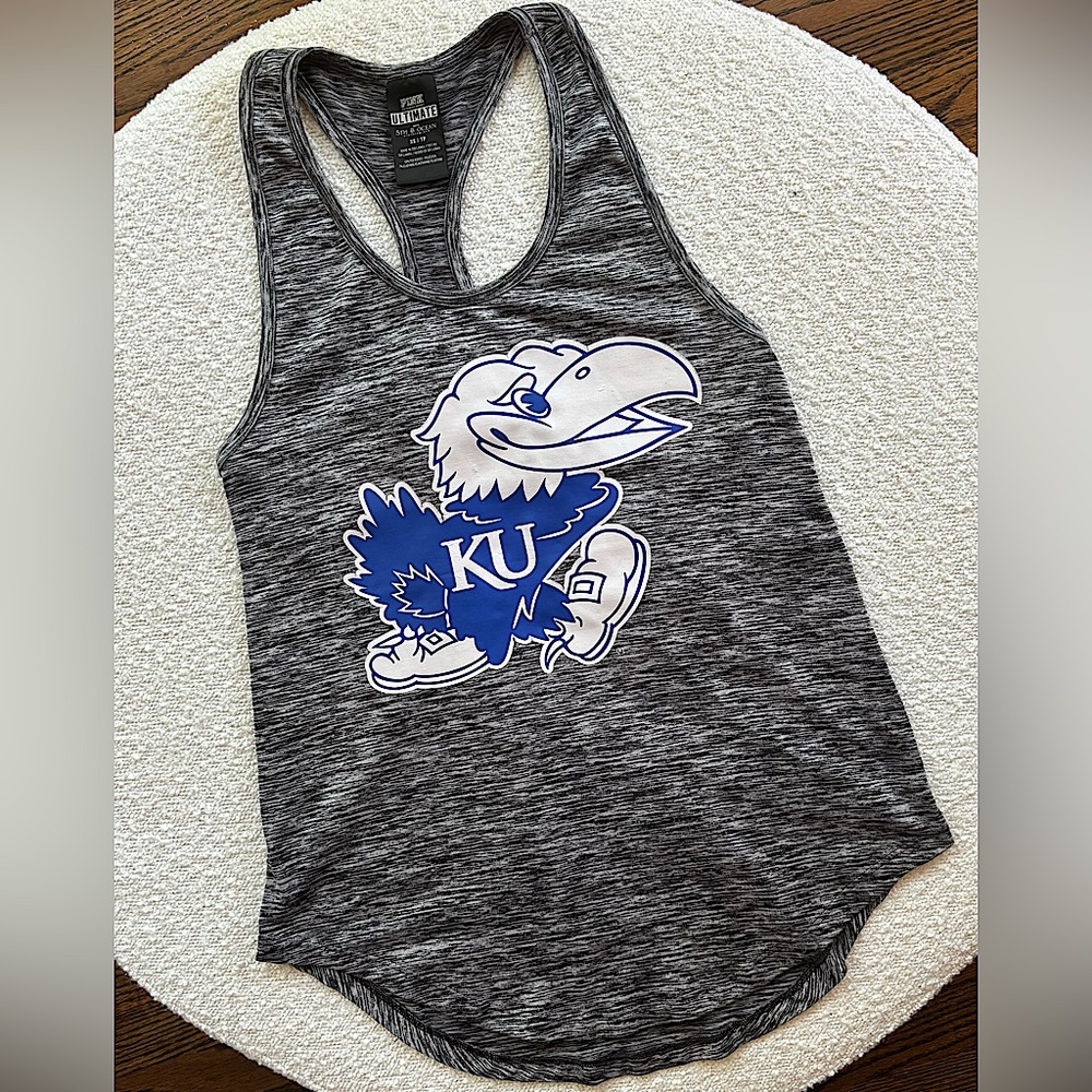 Victoria’s Secret PINK University of Kansas Collegiate Collection Tank Top